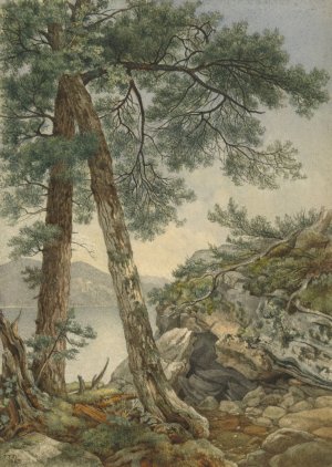 Through the Trees by Frederick Frank Durand Oil Painting