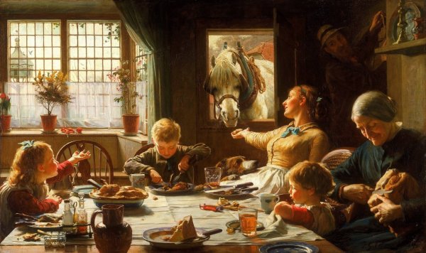 One of the Family by Frederick George Cotman - Hand-Painted Oil Painting Reproduction