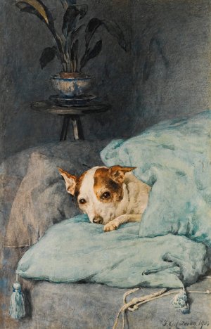 Tucked Up by Frederick George Cotman Oil Painting