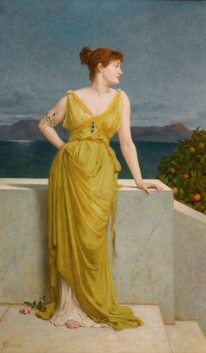 Mrs. Charles Kettlewell by Frederick Goodall Oil Painting