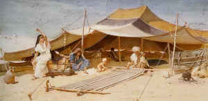 Spinners and Weavers by Frederick Goodall Oil Painting