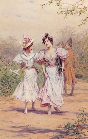 School Belles by Frederick Hendrik Kaemmerer Oil Painting
