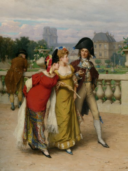 Main Product Photo of The Promenade Painting by Frederick Hendrik Kaemmerer