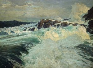 Roaring Main, 1909 by Frederick Judd Waugh Oil Painting