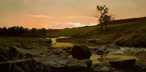 Sunset by Frederick Judd Waugh Oil Painting