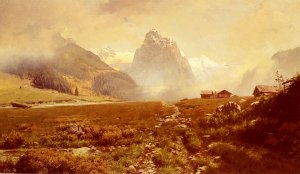 The Swiss Alps by Frederick Judd Waugh Oil Painting