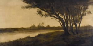Paysage by Frederick Juncker Oil Painting