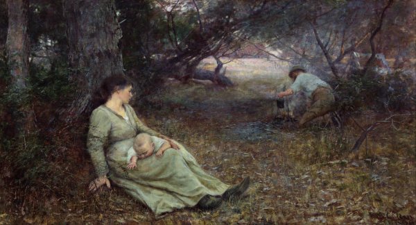 Main Product Photo of On the wallaby track  Painting by Frederick McCubbin