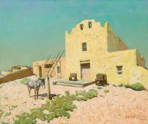 Laguna Pueblo Oil painting by Frederick Melville Du Mond