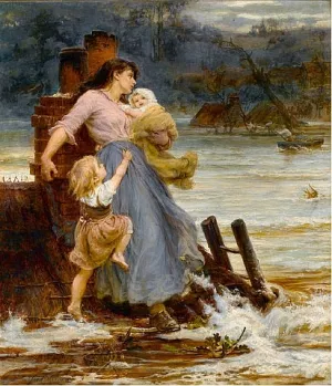 A Flood painting by Frederick Morgan