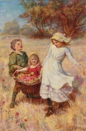 A Heavy Load by Frederick Morgan Oil Painting