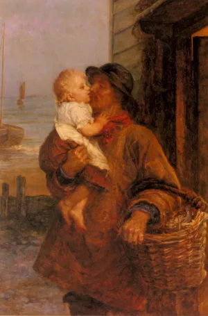 A Welcome For Daddy painting by Frederick Morgan