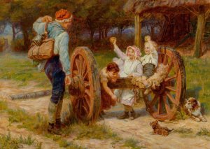Apple time by Frederick Morgan Oil Painting
