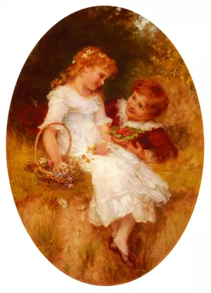 Childhood Sweethearts painting by Frederick Morgan