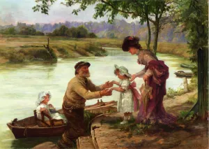 Dainty Fares by Frederick Morgan Oil Painting