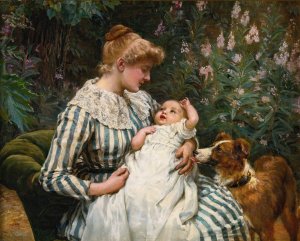 Gentle Reminder by Frederick Morgan Oil Painting