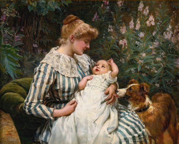 Gentle Reminder by Frederick Morgan - Hand-Painted Oil Painting Reproduction