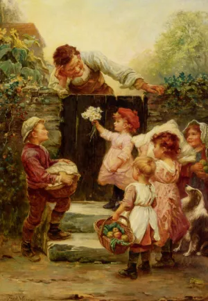 Grandfathers Birthday by Frederick Morgan - Oil Painting Reproduction