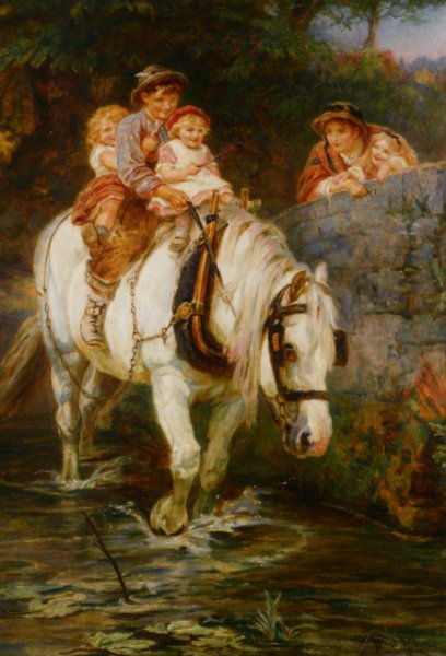 Hold Tight by Frederick Morgan - Hand-Painted Oil Painting Reproduction