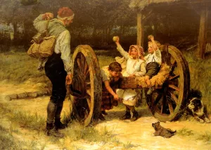 Merry as the Day is Long by Frederick Morgan Oil Painting
