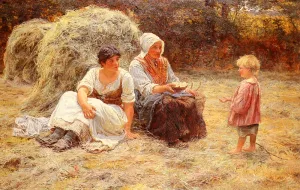 Midday Rest by Frederick Morgan - Oil Painting Reproduction