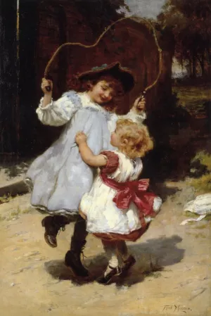 Skipping by Frederick Morgan Oil Painting