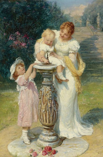 Sunny hours by Frederick Morgan - Hand-Painted Oil Painting Reproduction