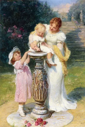 Sunny Hours by Frederick Morgan - Oil Painting Reproduction