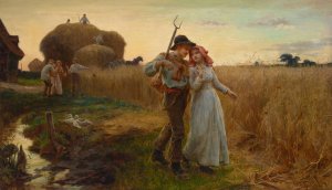 The Favoured Swain by Frederick Morgan Oil Painting