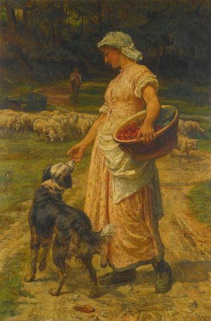 The Shepherdess by Frederick Morgan Oil Painting