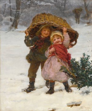 Yuletide by Frederick Morgan Oil Painting