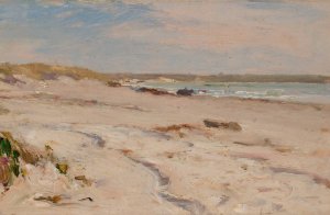 Beach Scene by Frederick Porter Vinton Oil Painting