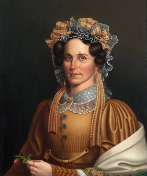 Lady in Brown by Frederick Randolph Spencer Oil Painting