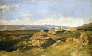 General Garibaldi's Residence at Caprera by Frederick Richard Lee Oil Painting