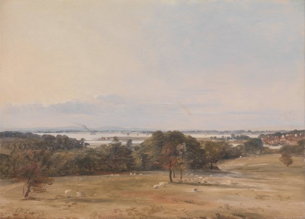 Southampton Water, near Hamble by Frederick Richard Lee - Hand-Painted Oil Painting Reproduction