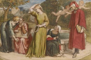 Dante And Beatrice by Frederick Richard Pickersgill Oil Painting