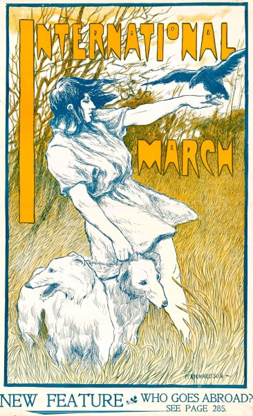 International-March by Frederick Richardson - Hand-Painted Oil Painting Reproduction