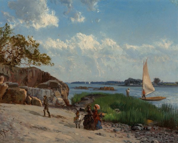 Main Product Photo of Pine Island, New York Painting by Frederick Rondel