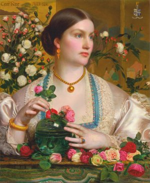 Grace Rose by Frederick Sandys Oil Painting