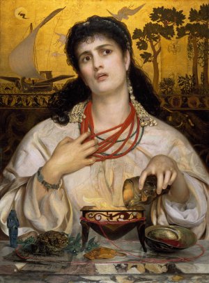 Medea by Frederick Sandys Oil Painting