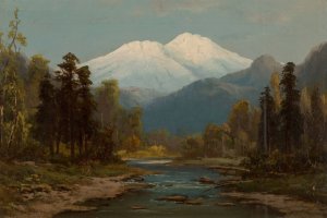Mount Shasta, California by Frederick Schafer Oil Painting