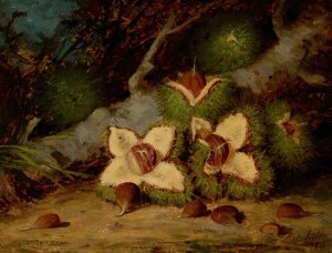 Chestnuts by Frederick Stone Batcheller Oil Painting
