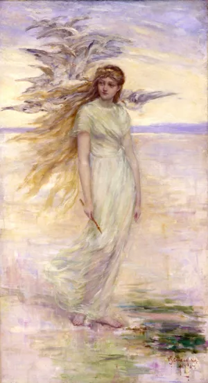 The Viking's Daughter by Frederick Stuart Church Oil Painting