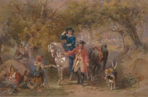 Returning from the Chase by Frederick Tayler Oil Painting