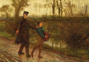 The Wayfarers by Frederick Walker Oil Painting