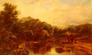 A Mill Stream Among The Hills by Frederick Waters Watts - Oil Painting Reproduction