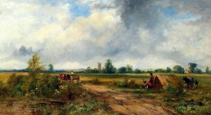 A View near Canterbury by Frederick Waters Watts Oil Painting