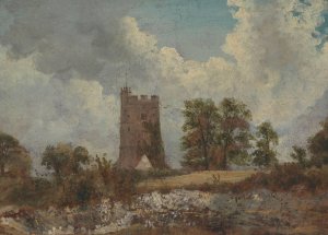 Landscape with a Church by Frederick Waters Watts Oil Painting