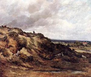 View of Hampstead Heath painting by Frederick Waters Watts