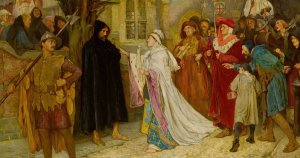 The Penance Of The Duchess Of gloucester by Frederick William Davis Oil Painting